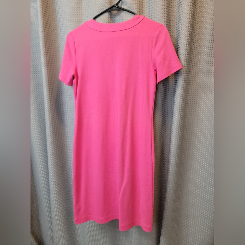 Talbots Cute Vintage Look Pink Shift Dress With Bow Size P - XS or 0/2 - Picture 2 of 5